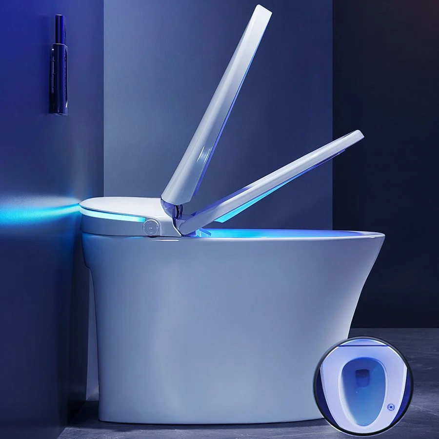 Bidé de pie alargado Bidé de montaje en suelo contemporáneo Clearhalo