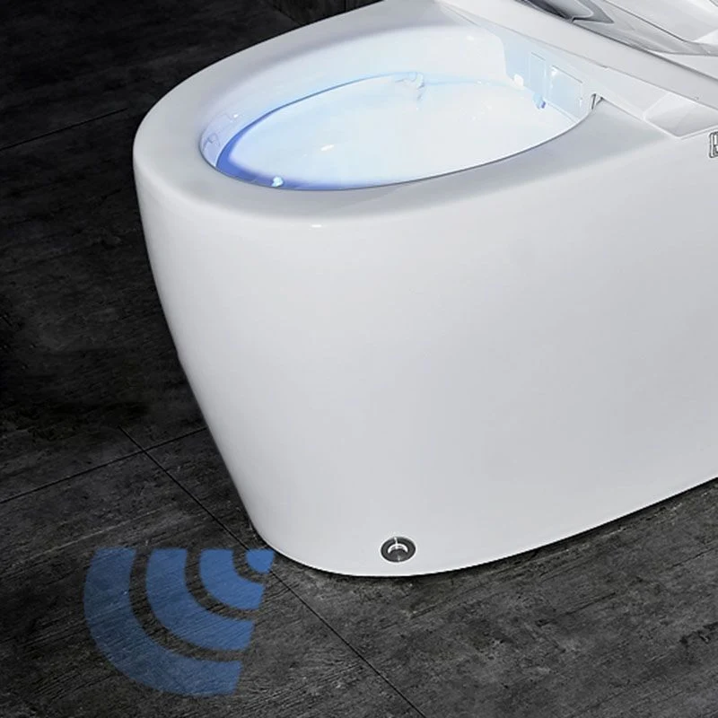 Bidé de pie alargado para inodoro electrónico con secador de aire caliente Clearhalo