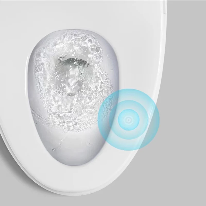 Bidé de suelo alargado en color blanco Smart Bidet con asiento calefactable Clearhalo