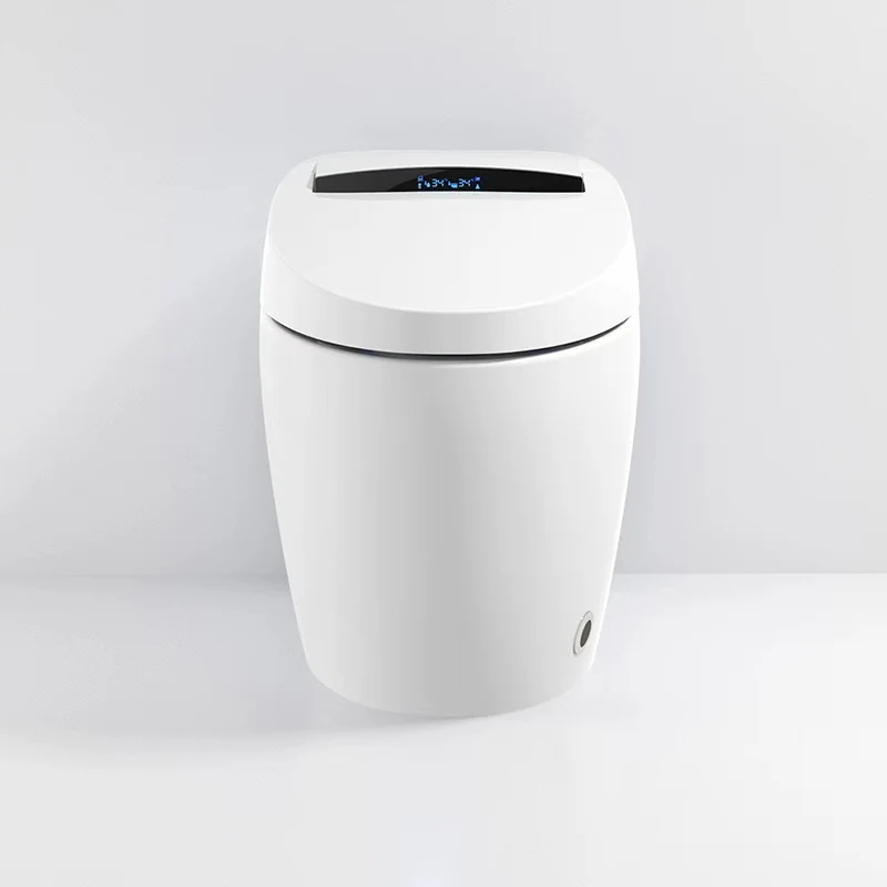 Bidé de suelo alargado en color blanco Smart Bidet con asiento calefactable Clearhalo