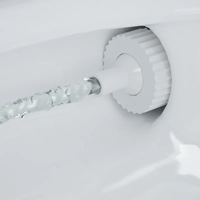 Bidé de suelo alargado con asiento calefactable resistente las manchas blanco Clearhalo