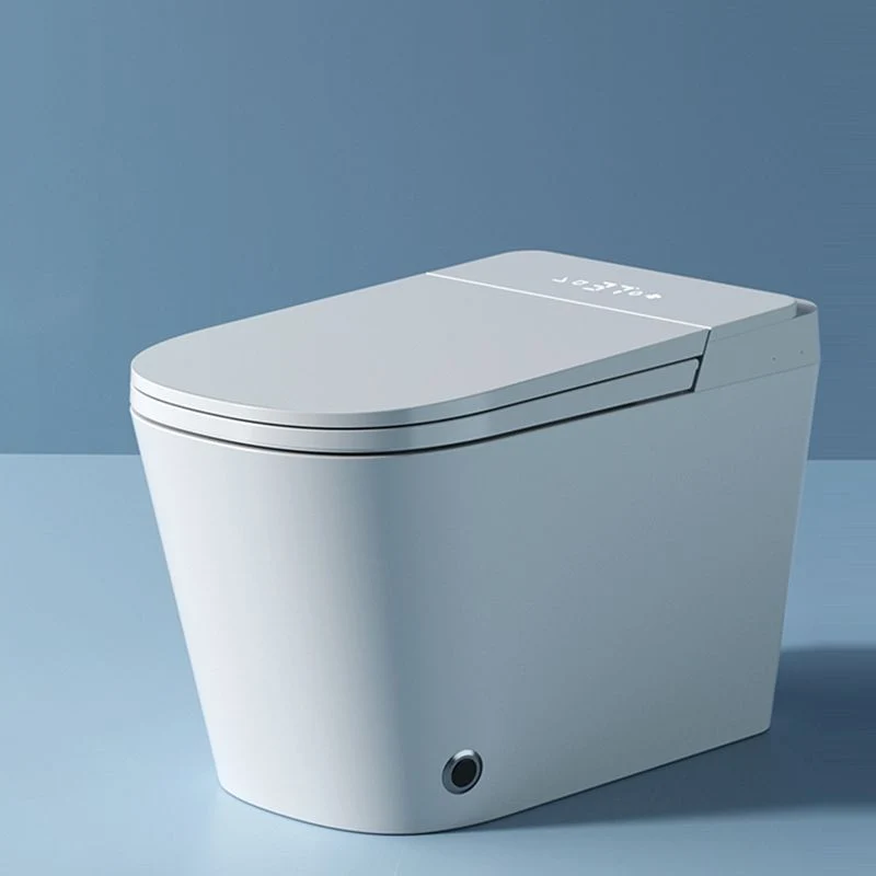 Bidé de suelo cerámico en color blanco sin control de presión de agua Clearhalo