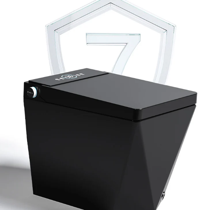 Bidé todo en uno con asiento calefactable Bidé alargado resistente las manchas Blanco Clearhalo