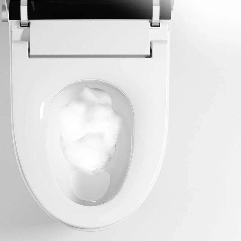 Bidés de porcelana vítrea Bidé todo en uno alargado con asiento calefactable Clearhalo