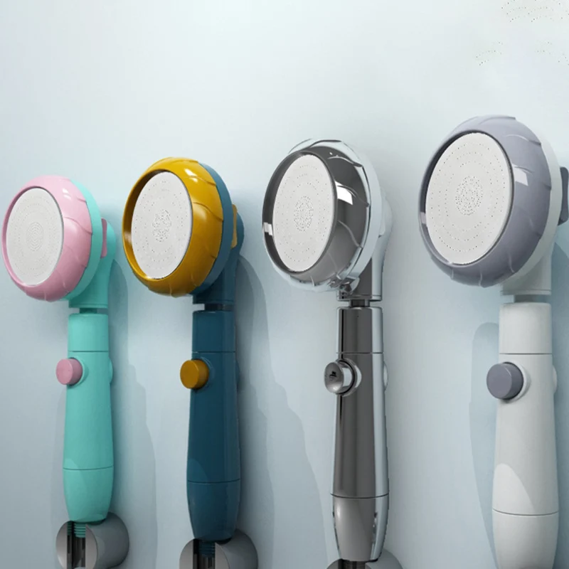 Cabezal de ducha ajustable moderno, cabezal de ducha de mano de plástico para baño Clearhalo