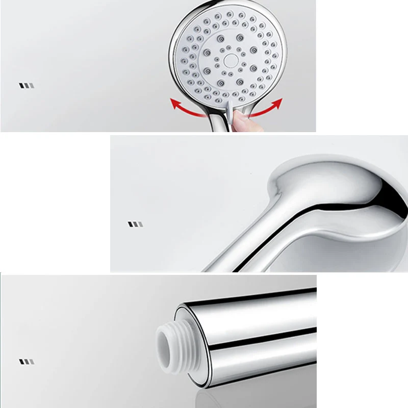 Cabezal de ducha de mano moderno, cabezal de ducha autolimpiante para montaje en pared Clearhalo
