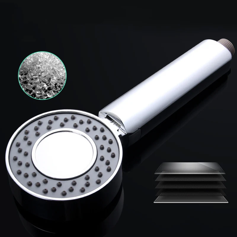 Cabezal de ducha de mano moderno, cabezal de ducha de pared de plástico Clearhalo
