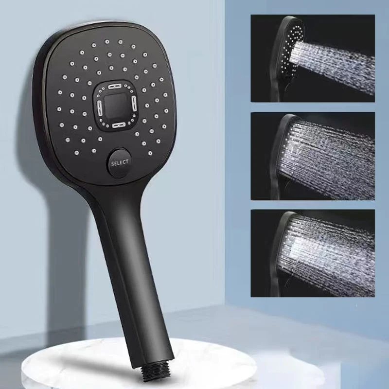 Cabezal de ducha de mano de plástico Cabezal de ducha de flujo de agua ajustable Clearhalo