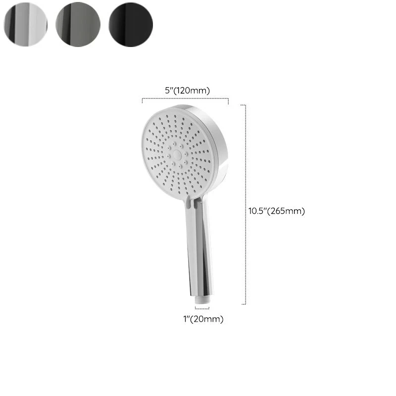 Cabezal de ducha de mano de plástico, ducha de mano redonda con autolimpieza Clearhalo