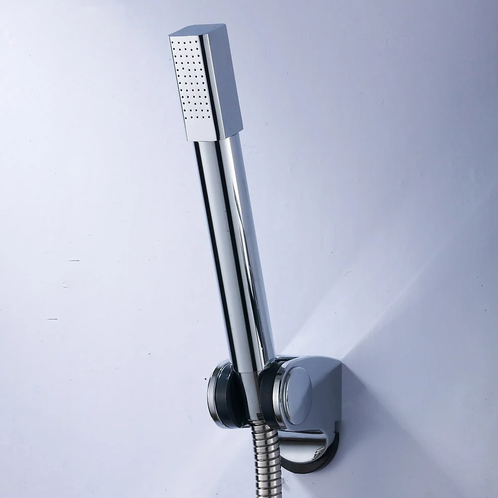 Cabezal de ducha de mano simple Cabezal de ducha cuadrado de acero inoxidable 304 Clearhalo