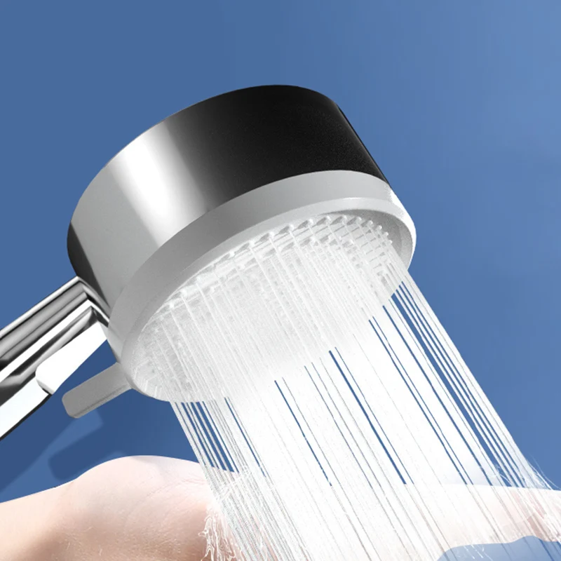 Cabezal de ducha moderno, cabezal de ducha autolimpiante de plástico redondo de mano Clearhalo