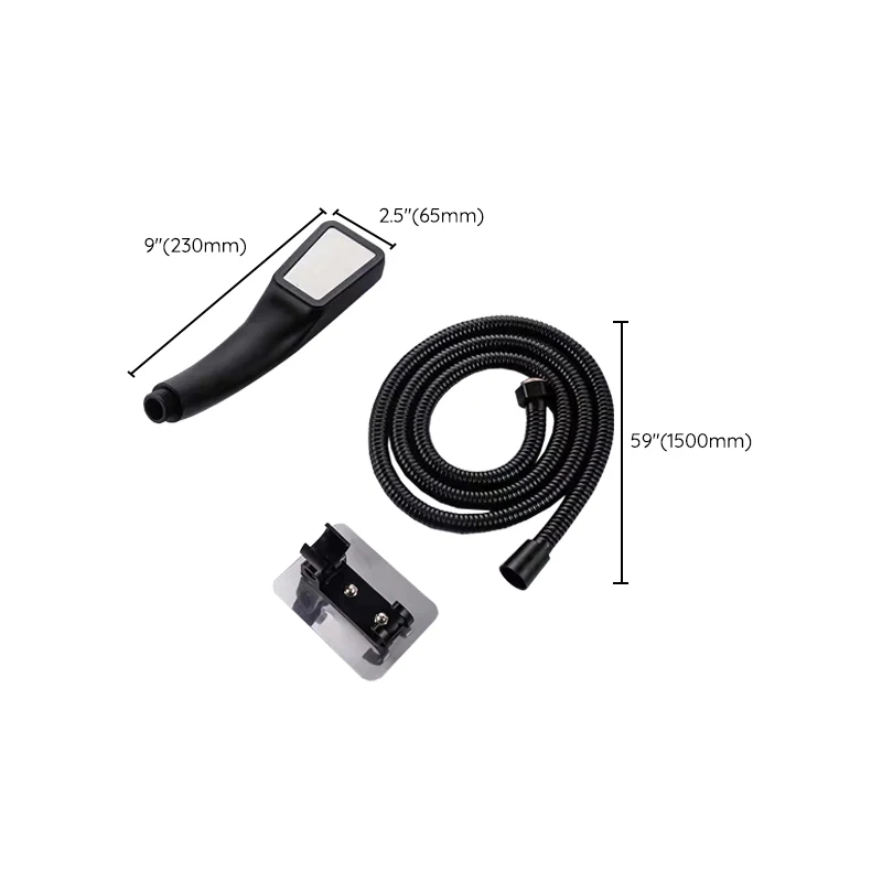 Cabezal de ducha de pared de plástico, cabezal de ducha de mano para baño moderno Clearhalo