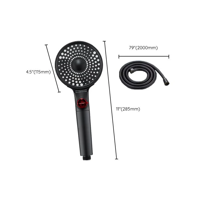 Cabezal de ducha de plástico moderno, cabezal de ducha de mano con flujo de agua ajustable Clearhalo