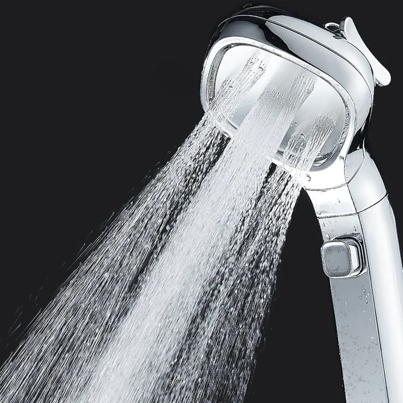 Cabezal de ducha de plástico moderno, cabezal de ducha de pared con flujo de agua ajustable Clearhalo