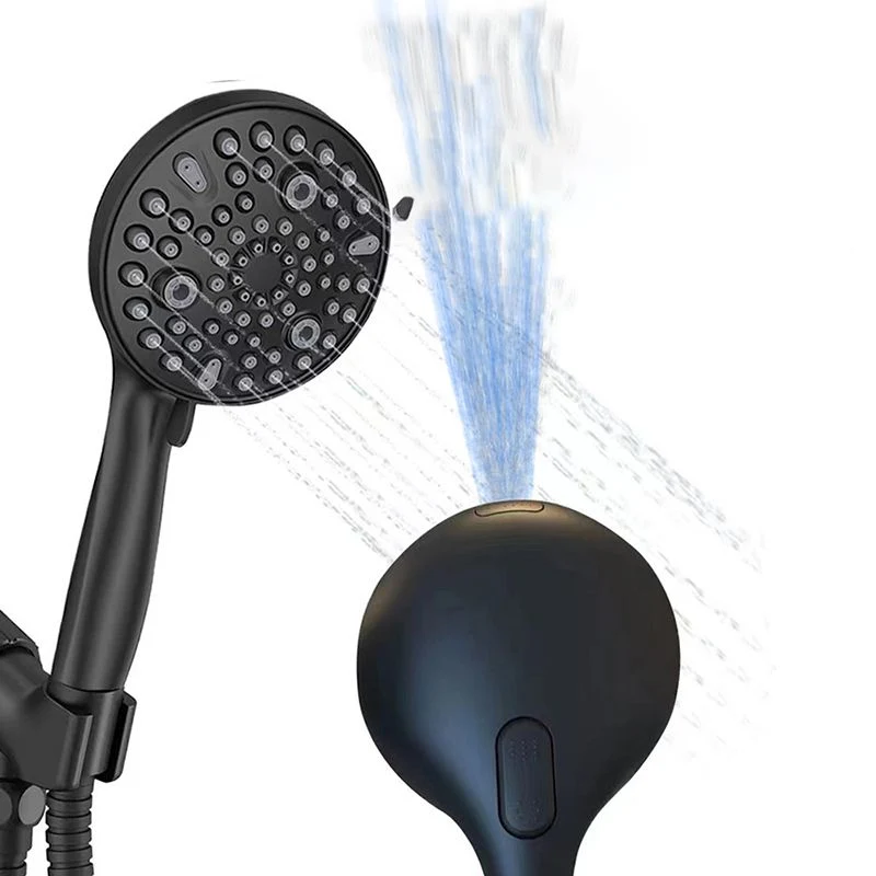 Cabezal de ducha redondo de mano, cabezal de ducha de plástico con bajo consumo de agua Clearhalo