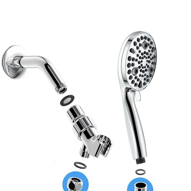 Cabezal de ducha redondo de mano, cabezal de ducha de plástico con bajo consumo de agua Clearhalo