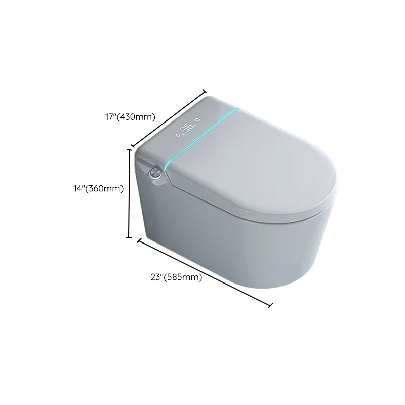Conjunto de inodoro suspendido/bidé de pie de piso blanco contemporáneo Clearhalo
