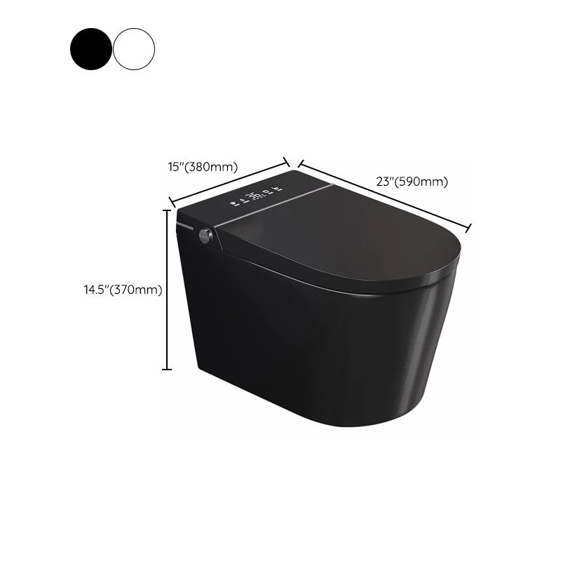 Control de temperatura Bidé inteligente Asiento calefactor de pared alargado Cerámica Clearhalo