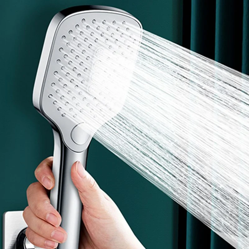Ducha de mano rectangular contemporánea con 3 chorros Ducha de mano de pared Clearhalo