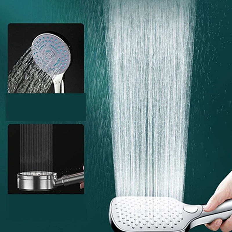 Ducha de mano rectangular contemporánea con 3 chorros Ducha de mano de pared Clearhalo