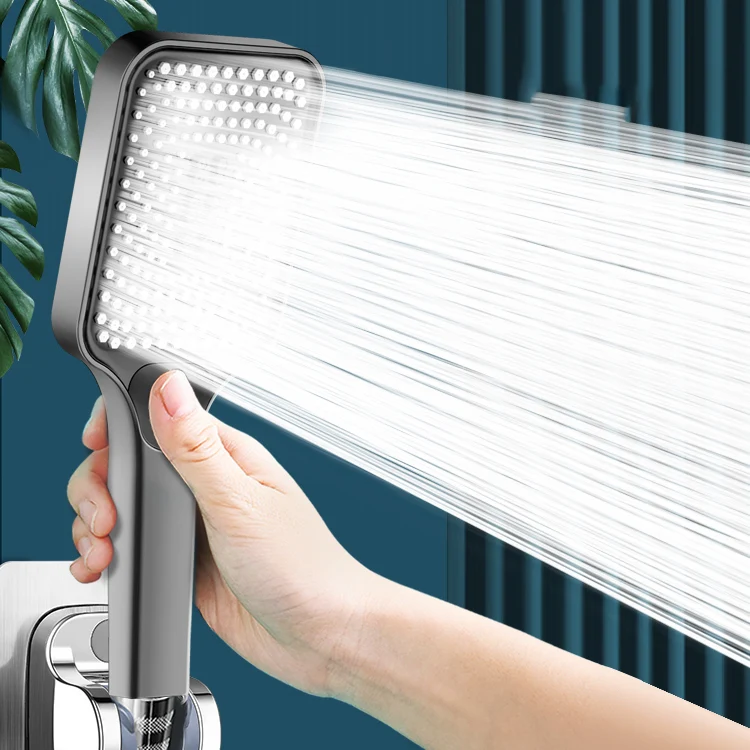 Ducha de mano rectangular Ducha de mano de pared autolimpiante Clearhalo