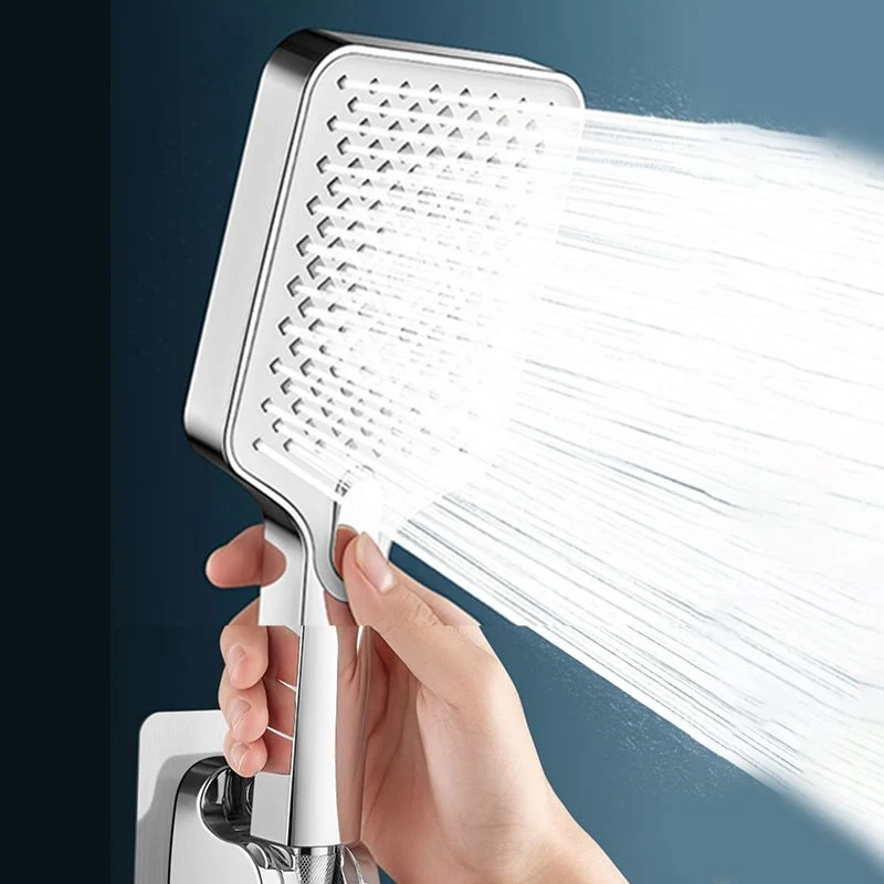 Ducha de mano rectangular moderna Ducha de mano de montaje en pared con bajo consumo de agua Clearhalo