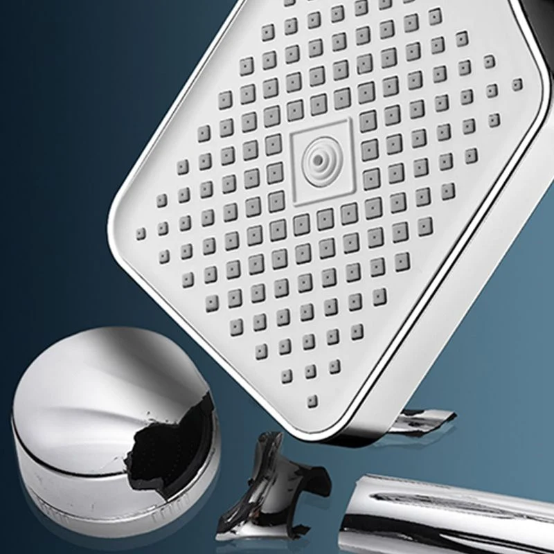 Ducha de mano rectangular moderna Ducha de mano de montaje en pared con bajo consumo de agua Clearhalo