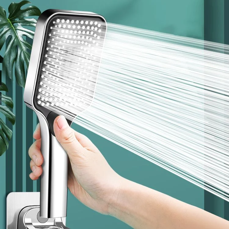 Ducha de mano rectangular moderna Ducha de mano de pared autolimpiante Clearhalo