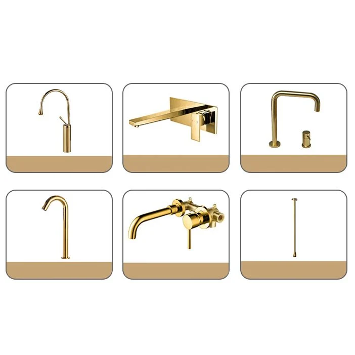 Fregadero de recipiente moderno rectangular de metal con fregadero de baño de recipiente de drenaje emergente Clearhalo