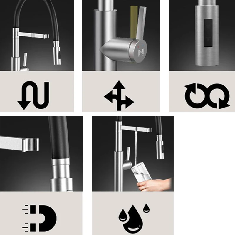 Fregadero rectangular clásico de acero inoxidable, resistente la fricción, para cocina Clearhalo