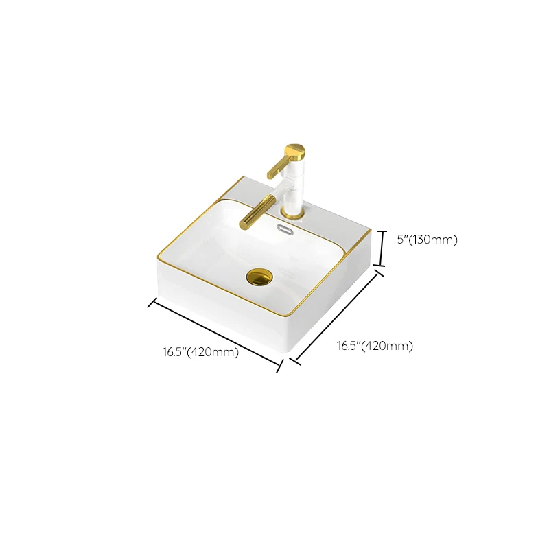 Fregadero tradicional de porcelana rectangular con soporte para lavado y desagüe Clearhalo