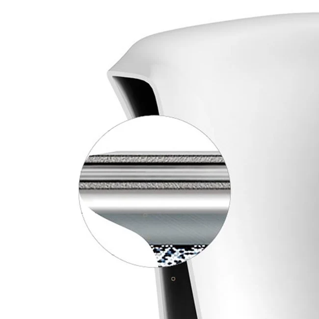 Gota de baño acrílica en bañera rectangular moderna blanca empapada la izquierda Clearhalo