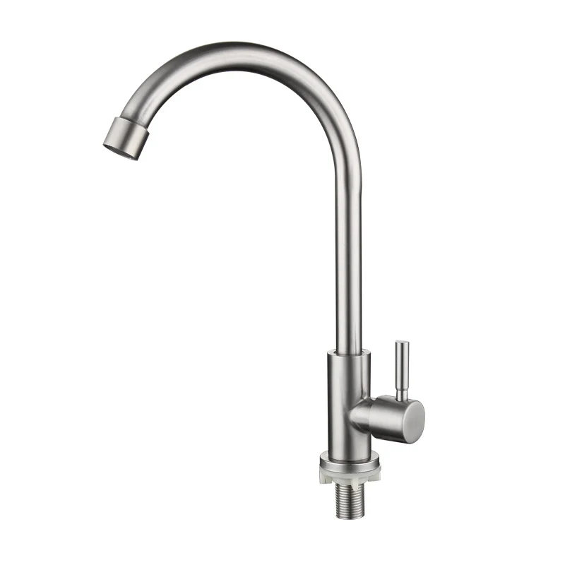 Grifo de cocina con mango de varilla, grifo de cocina inoxidable con control en frío Clearhalo