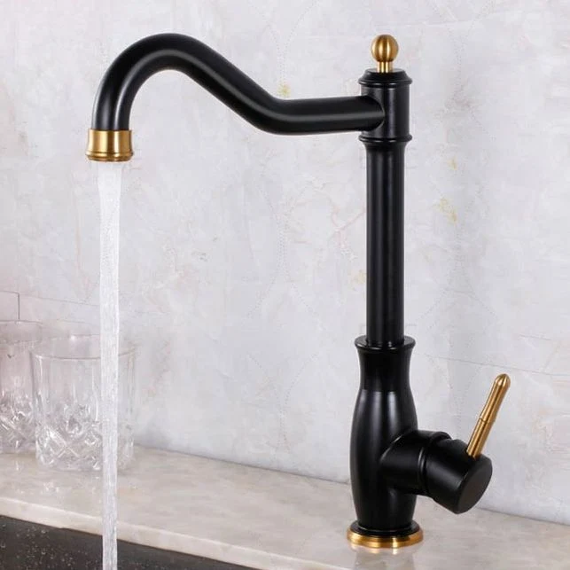 Grifo de cocina estándar de un solo nivel tradicional Grifo sin plomo Clearhalo