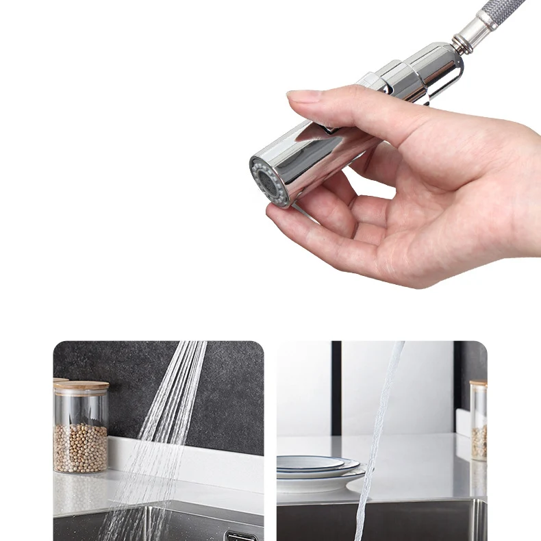 Grifo de cuello de cisne de estilo moderno, grifo monomando de cobre para cocina Clearhalo