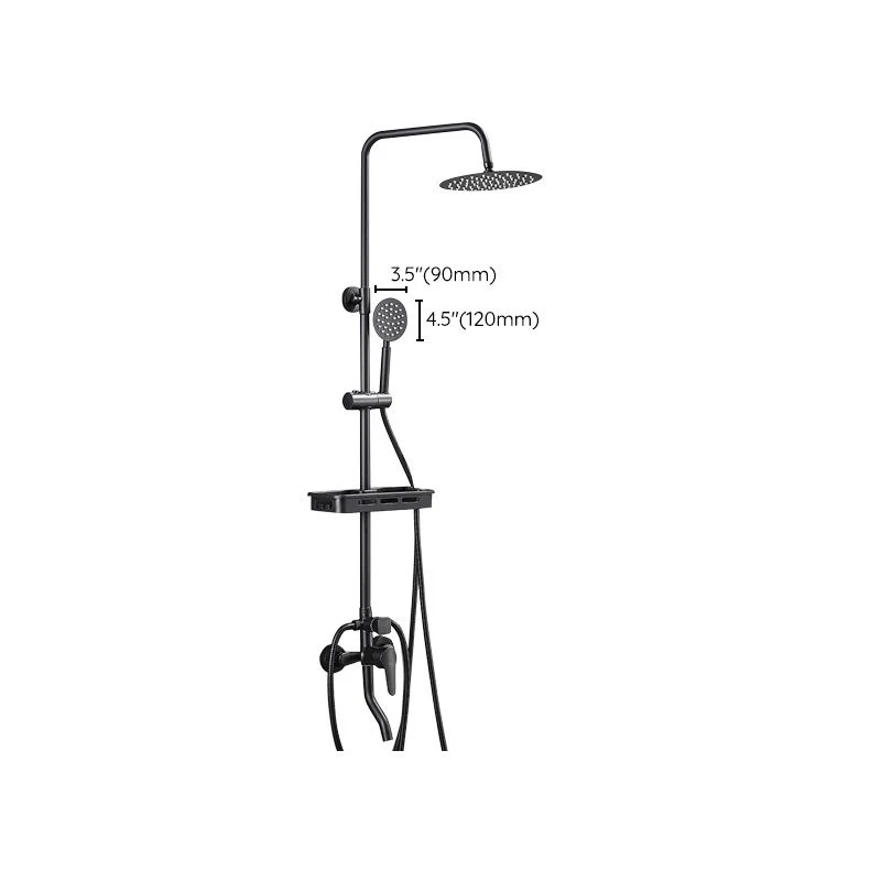 Grifo de ducha con flujo de agua ajustable moderno, sistema de ducha con manguera y brazo de ducha en la pared Clearhalo