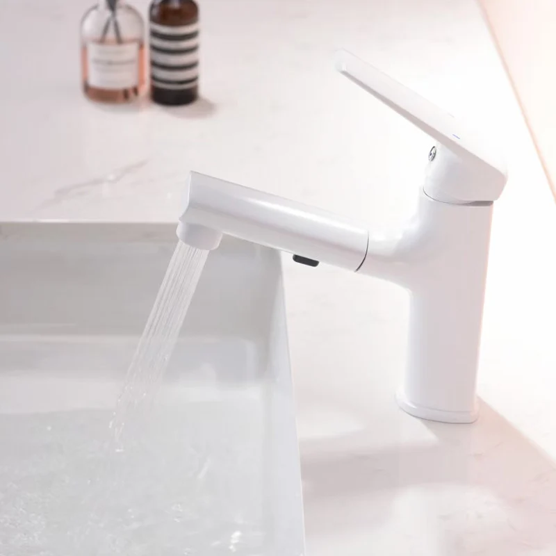 Grifo de estilo moderno con manijas de palanca para baño Cromo Clearhalo