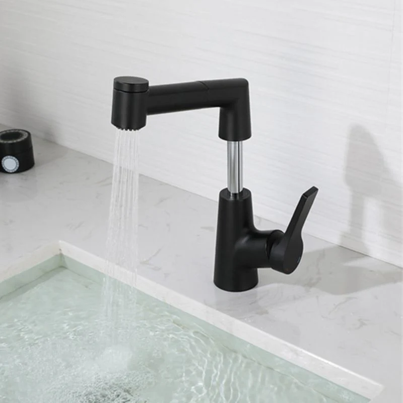 Grifo extraíble moderno con manija monomando para baño Plata Clearhalo
