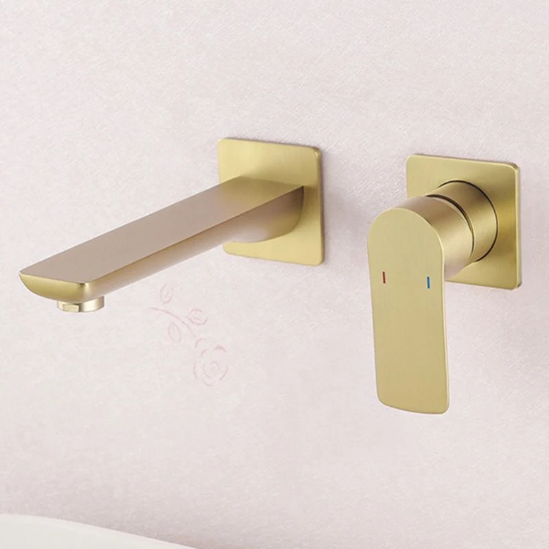 Grifo de pared estilo Glam con 2 orificios y manija monomando Plata Clearhalo