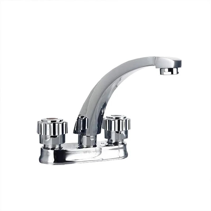 Grifo de recipiente de estilo moderno, manija de perilla de cobre, grifo de recipiente de arco bajo Clearhalo