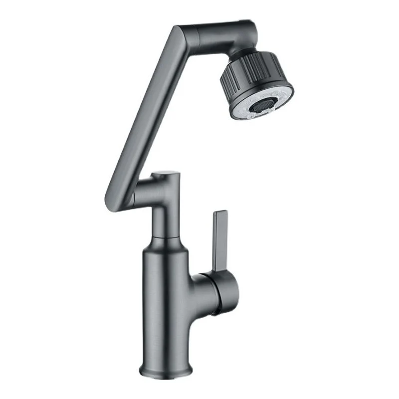 Grifos estilo moderno Grifos monomando para lavabo Plata Clearhalo