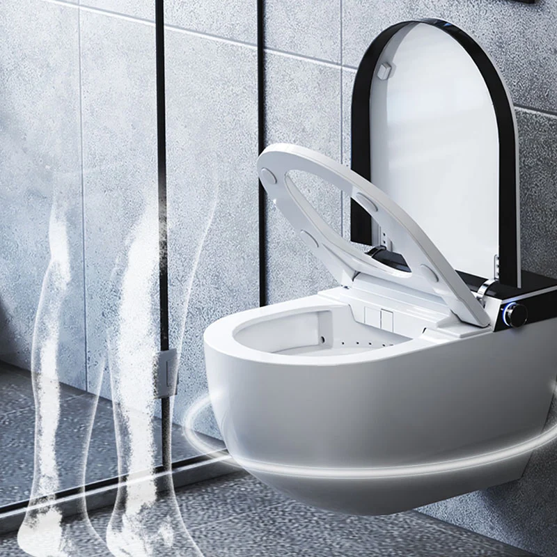 Inodoro alargado electrónico Bidé de pared vítreo de China Clearhalo