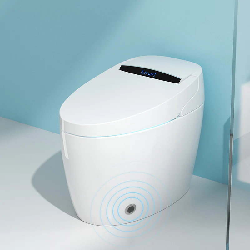 Inodoro blanco con asiento calefactable con bidé y bidé desodorizante para asiento Clearhalo