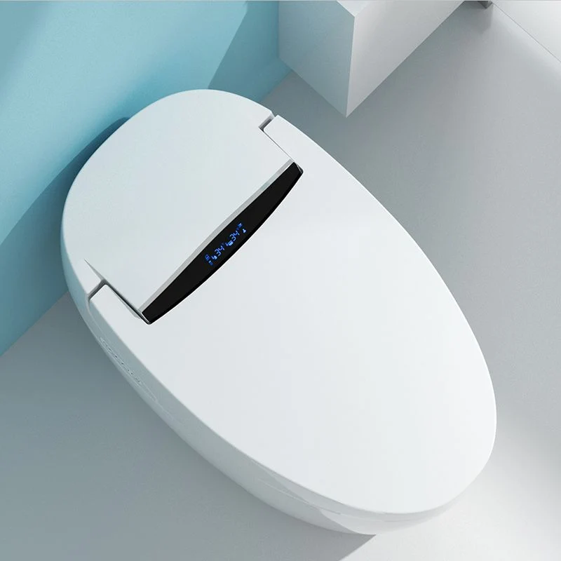 Inodoro blanco con asiento calefactable con bidé y bidé desodorizante para asiento Clearhalo