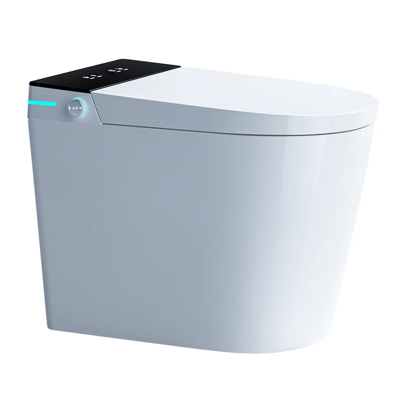 Inodoro moderno con asiento calefactable, inodoro de una pieza con asiento de cierre lento Clearhalo