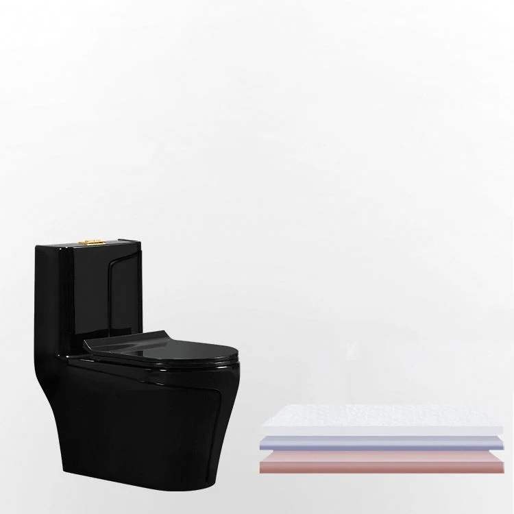 Inodoro moderno con chorro de sifón, inodoro empotrado con asiento Clearhalo