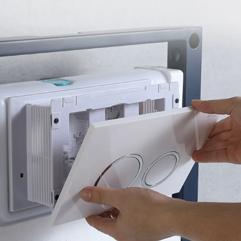 Inodoro moderno de pared, inodoro blanco con asiento para baño Clearhalo