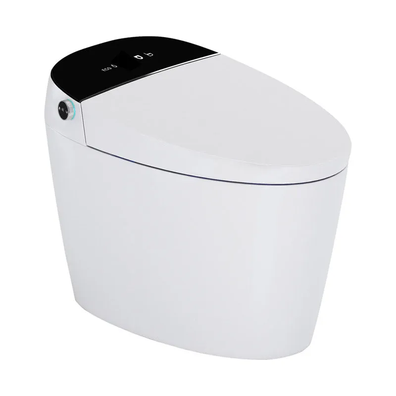 Inodoro moderno todo en uno con chorro de sifón y asiento para baño Clearhalo