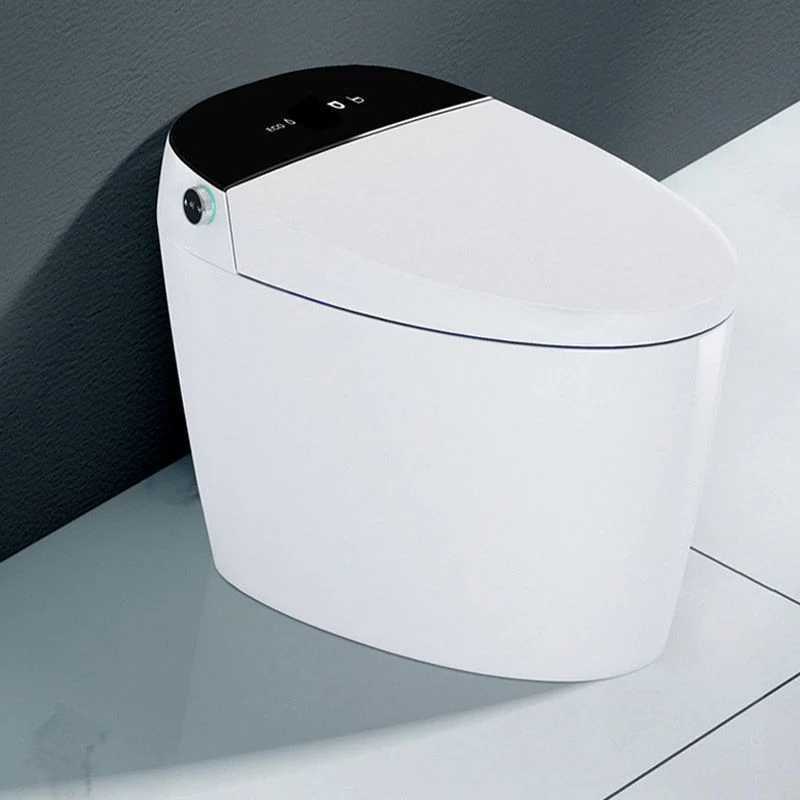 Inodoro moderno todo en uno con chorro de sifón y asiento para baño Clearhalo