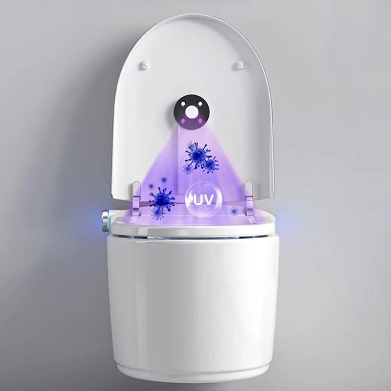 Inodoro suspendido Control de temperatura y control de presión de agua Bidé Blanco Clearhalo